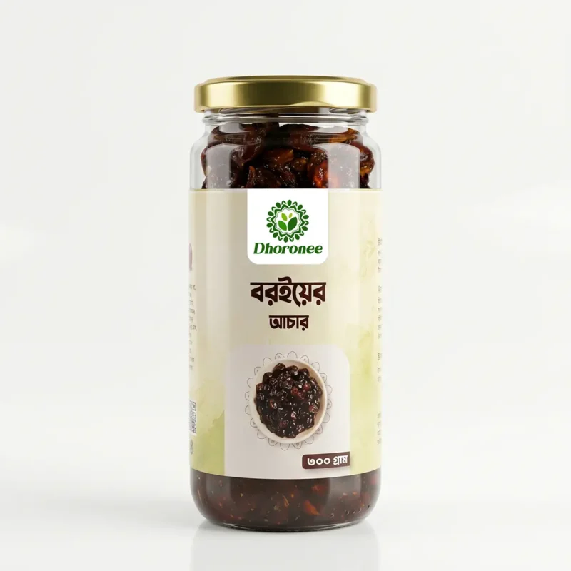 Dhoronee boroi achar pickle 300g jar packaging