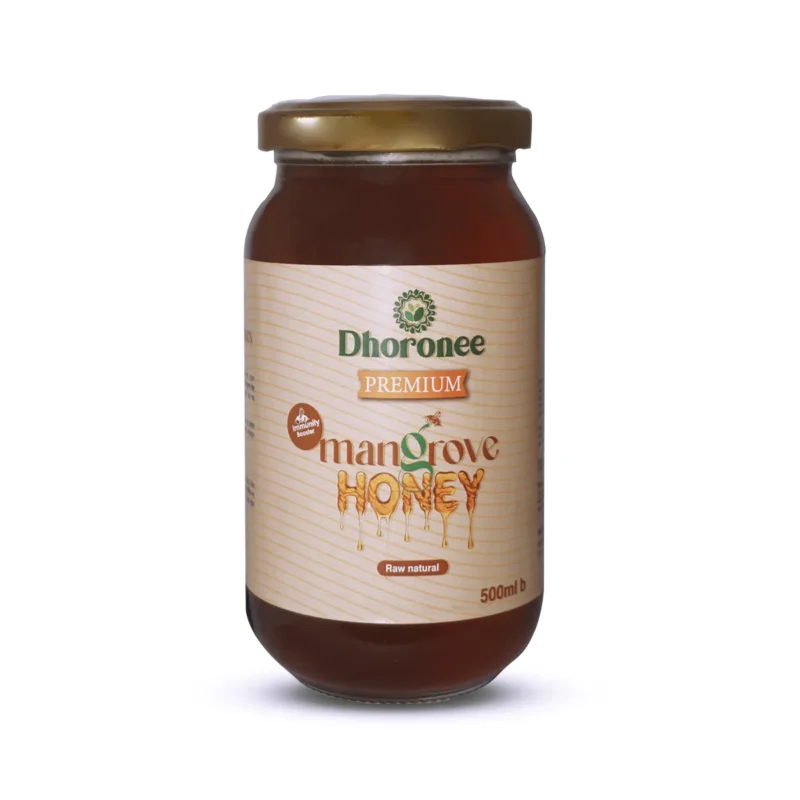 Dhoronee khalisha flower honey 500ml raw natural honey jar packaging