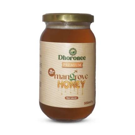 Dhoronee mixed flower honey 500ml raw natural honey jar packaging