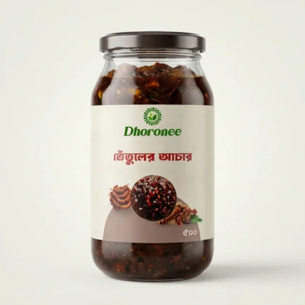 Dhoronee tetuler achar tamarind pickle 500g jar packaging